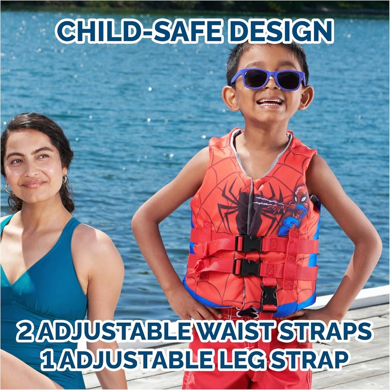 SwimWays Marvel Swim Trainer Life Jacket, US Coast Guard Approved Life Vest Kids Swim Vest, Pool Floats & Life Jackets for Kids 33-55 lbs, Spidey - Image 4